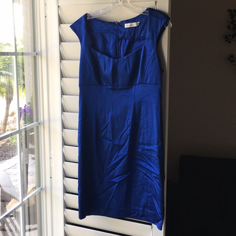 Blue Calvin Klein dress